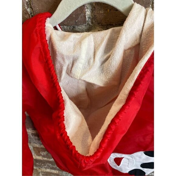 Vintage Toddler Windbreaker Jacket Red/White with Puppy and Bone 2T - Picture 11 of 13